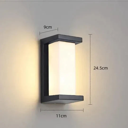 LED Udendørs Væg Lampe med bevægelsessensor