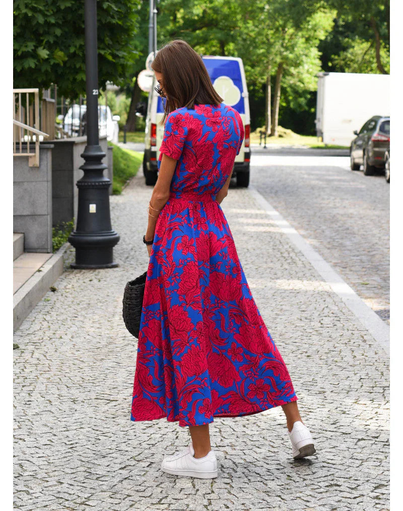 Blomstret Sommer Maxi Kjole