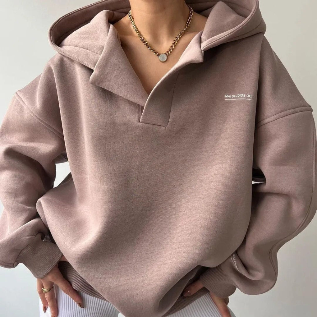 Moderne vinterhoodie til kvinder