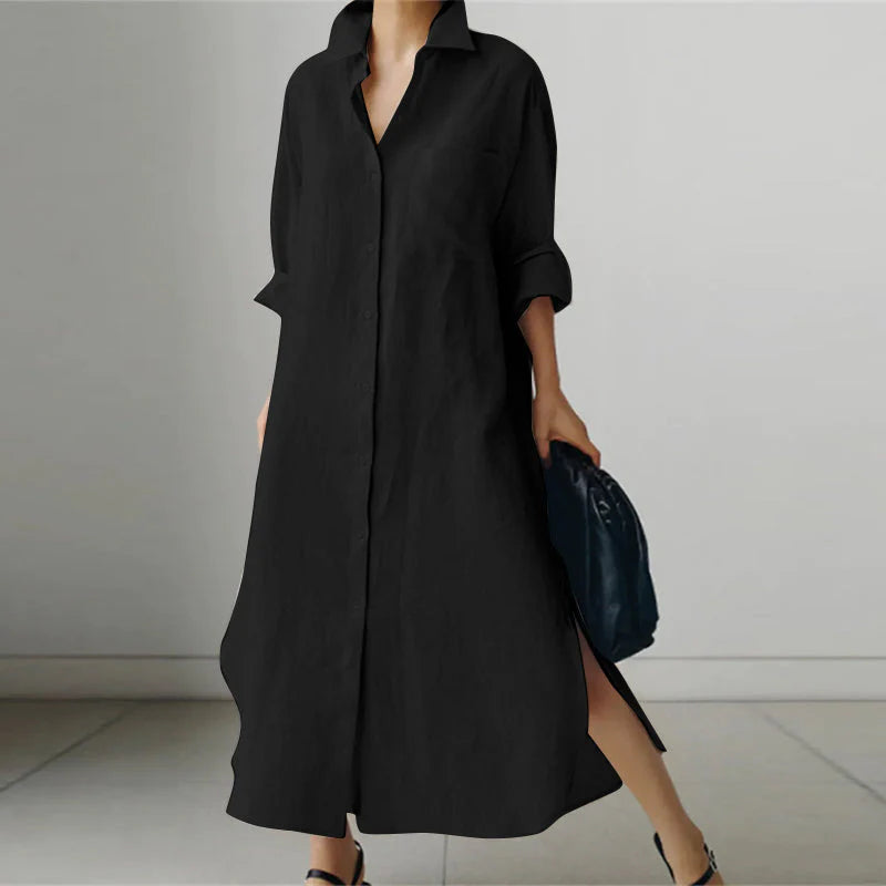 Elegant lang sommerkjole til kvinder