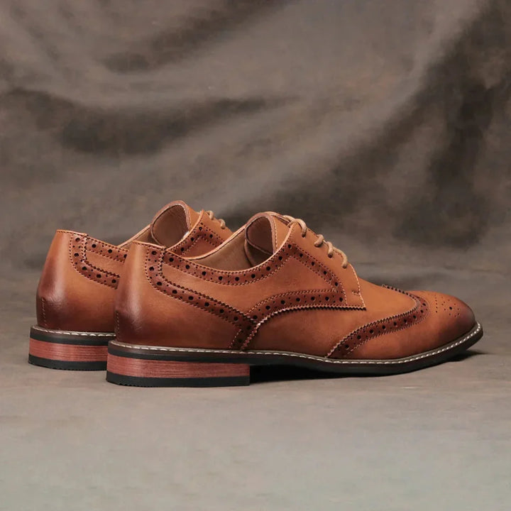 Læder Wingtip Brogue Oxford snøresko