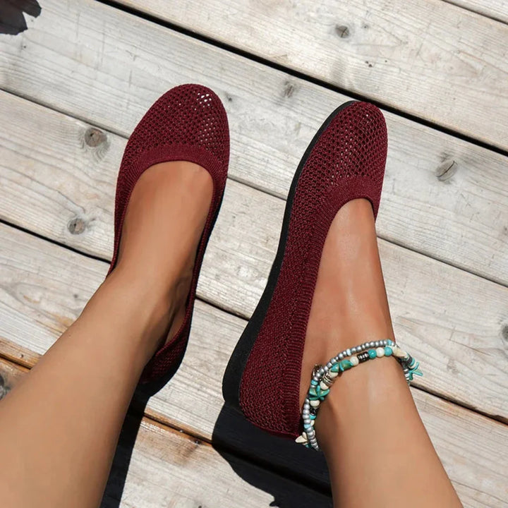 Damemode slip-on flade sko til sommerkomfort
