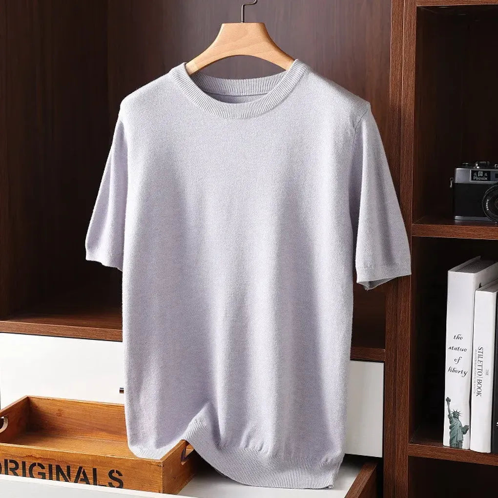 Herre-T-shirt med rund hals – Elevated Basics til hverdagsbrug