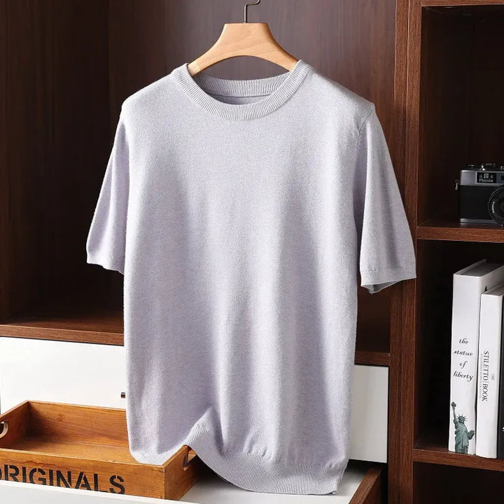 Herre-T-shirt med rund hals – Elevated Basics til hverdagsbrug