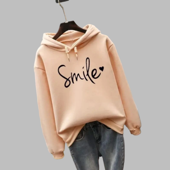 Smile-hoodie til kvinder
