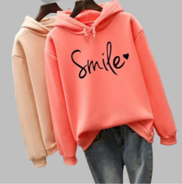 Smile-hoodie til kvinder