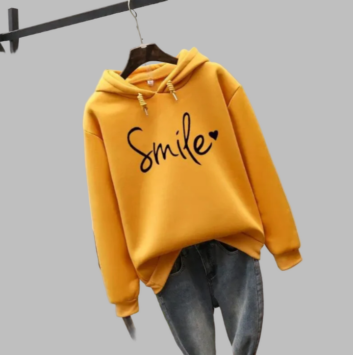 Smile-hoodie til kvinder
