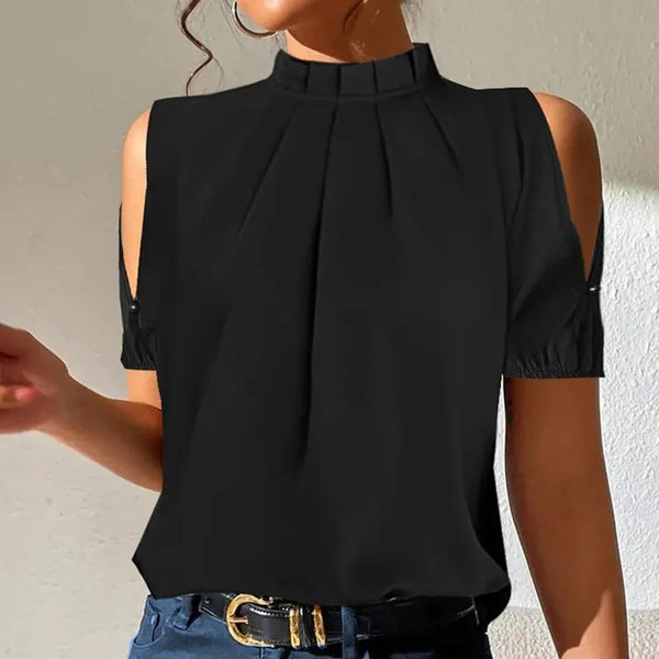 Off-shoulder bluse til kvinder