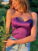 Stropløs korset crop top