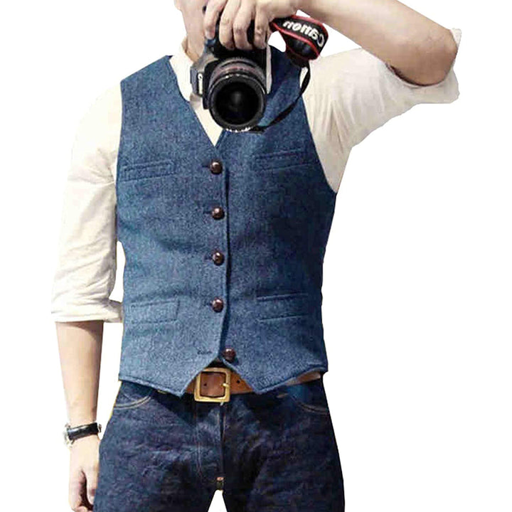 Denimvest til mænd