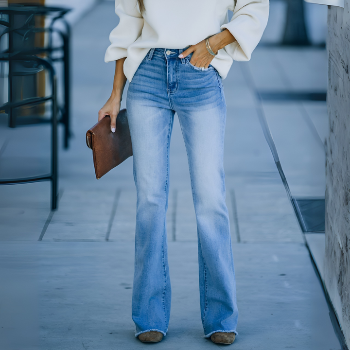 Slim Fit High-Waist Jeans til Kvinder