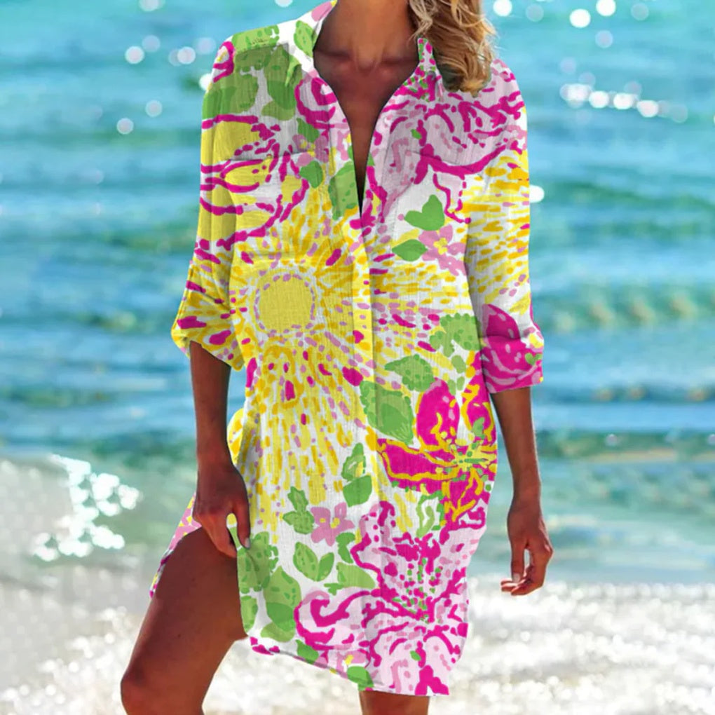Dame sommerskjorte – afslappet design