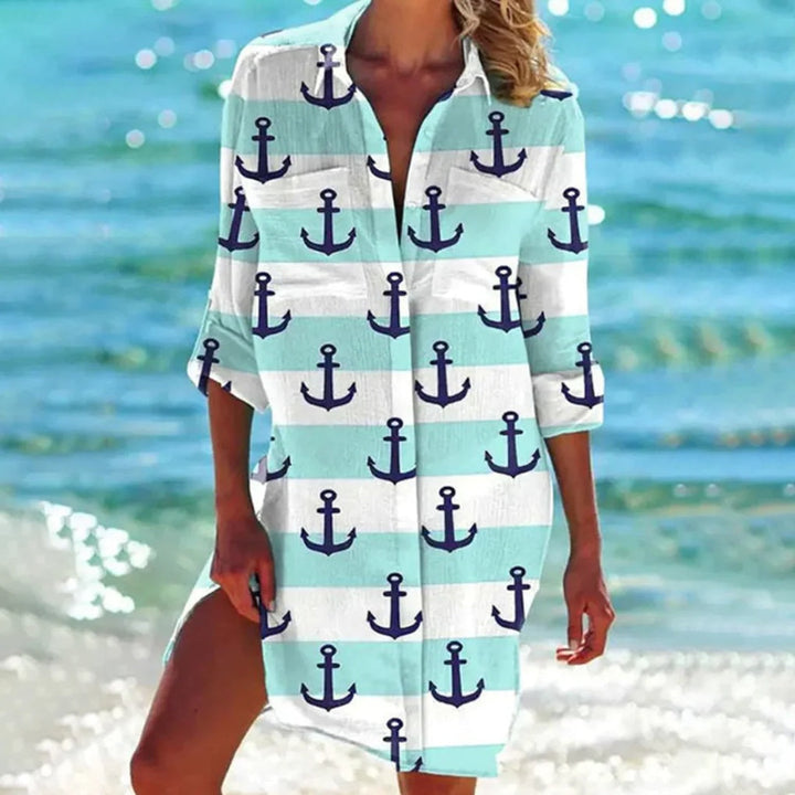 Dame sommerskjorte – afslappet design