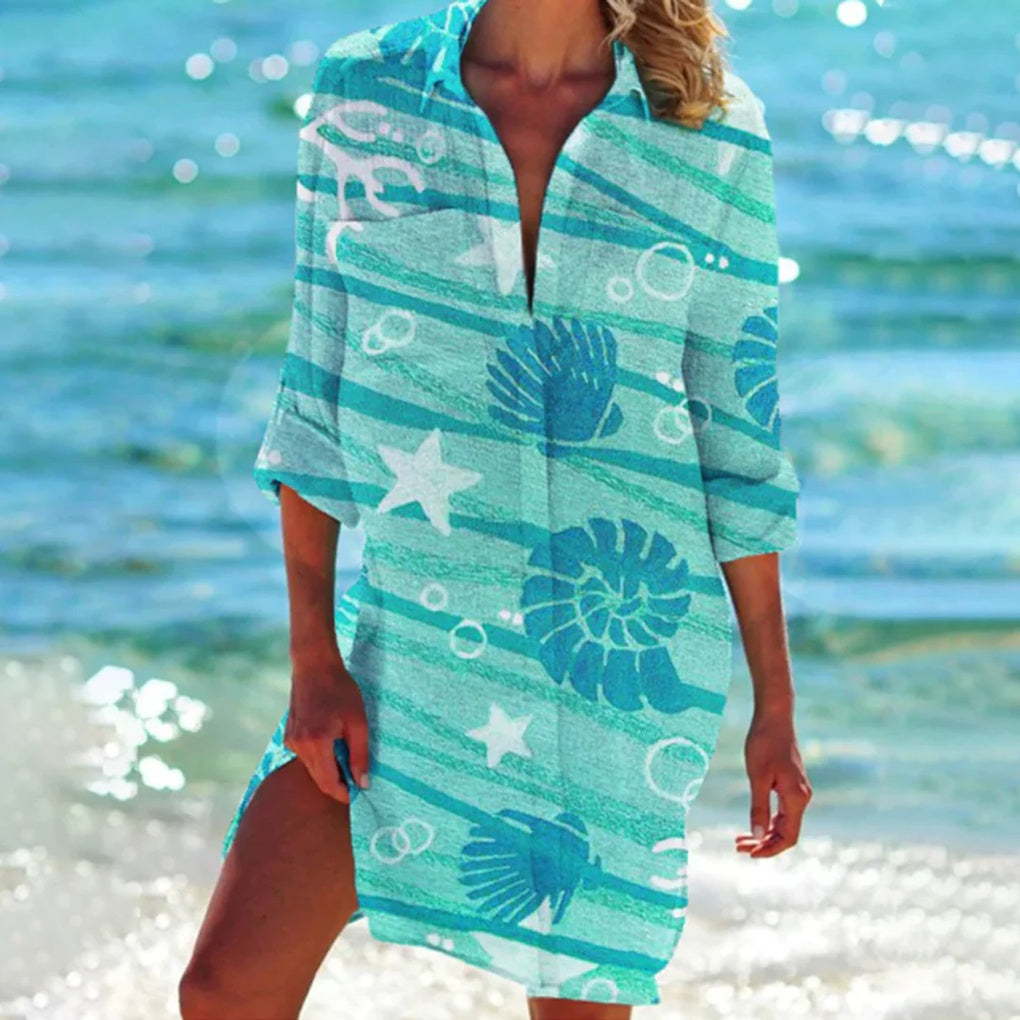 Dame sommerskjorte – afslappet design