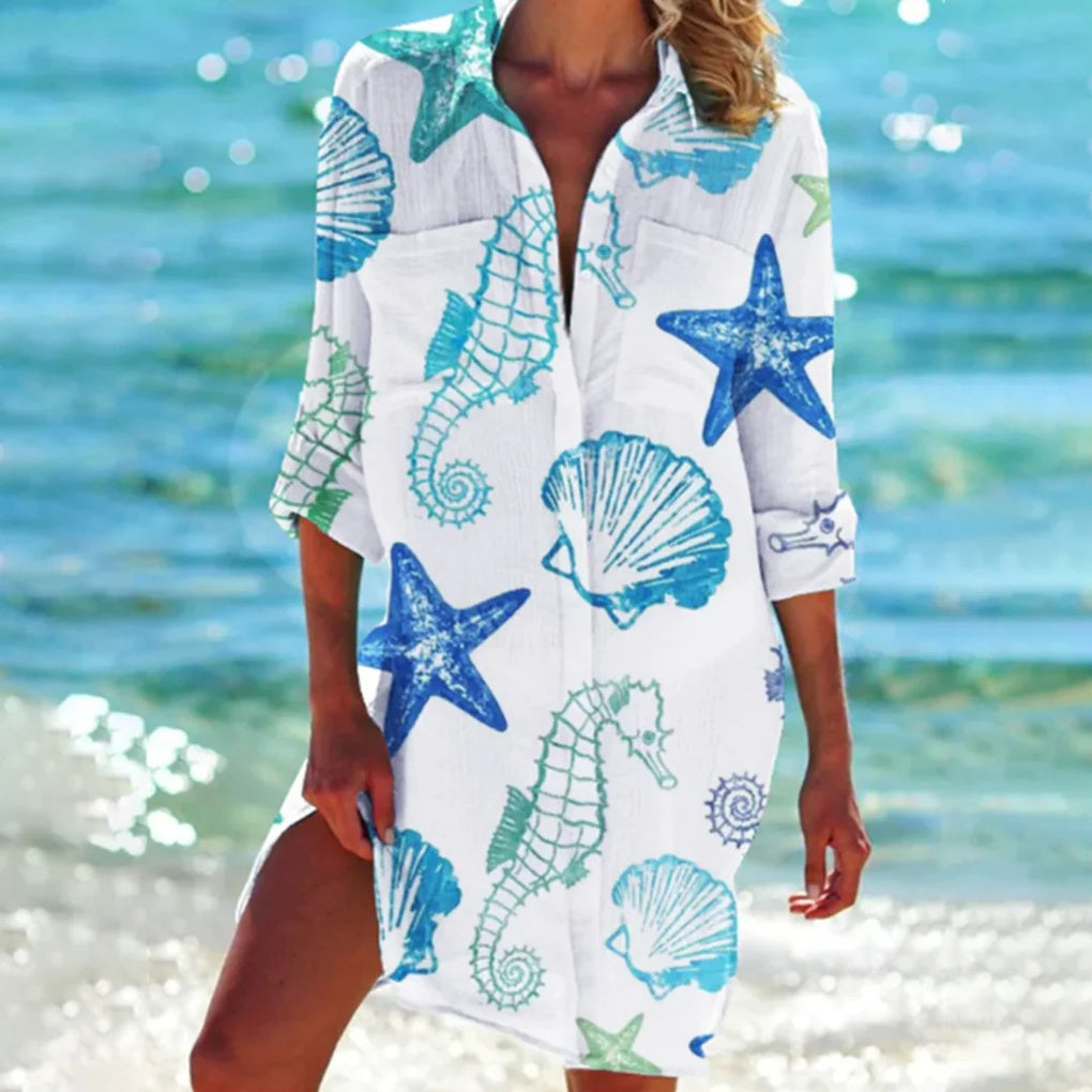Dame sommerskjorte – afslappet design
