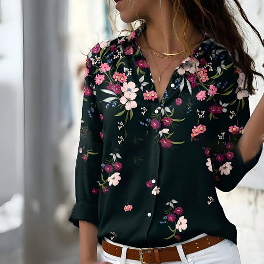 Casual Mønstrede Bluse