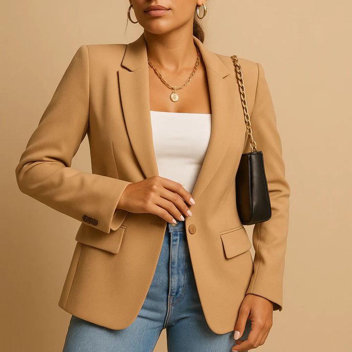 Elegant, tætsiddende blazer til kvinder