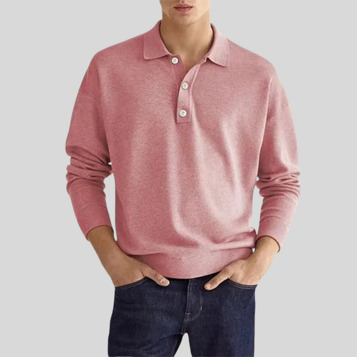 Herre bomuldspoloshirt