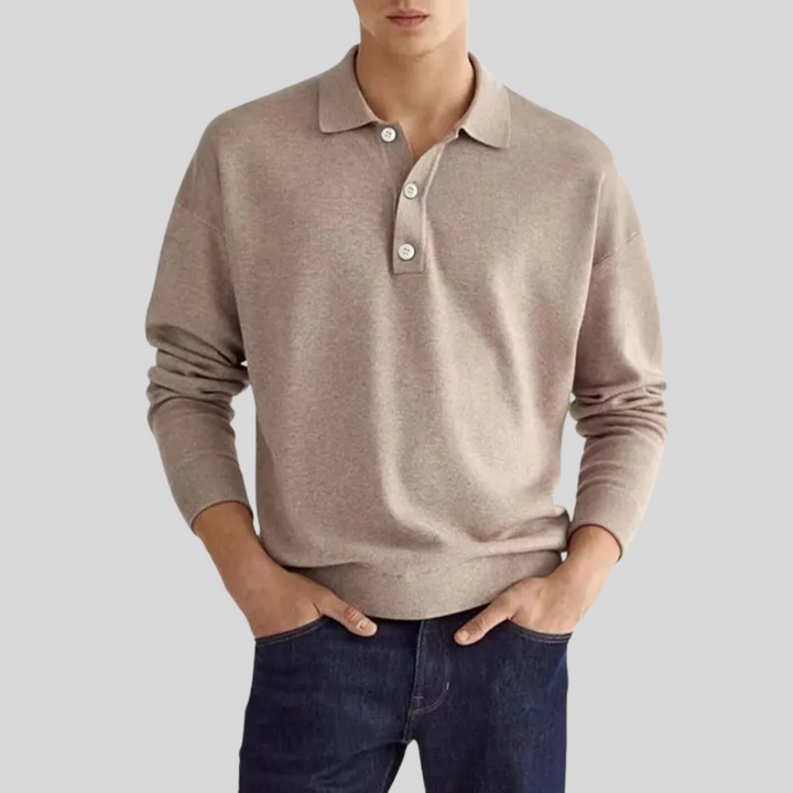 Herre bomuldspoloshirt