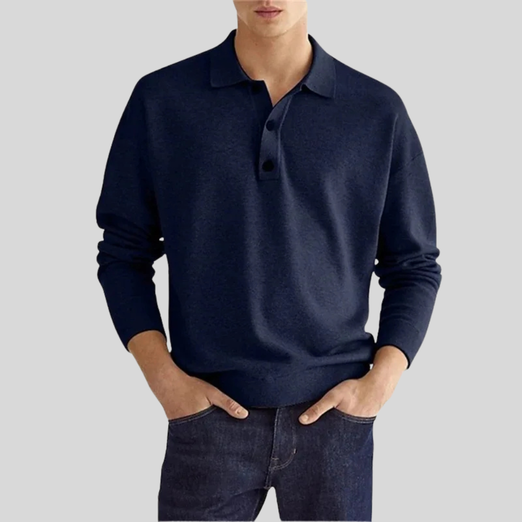 Herre bomuldspoloshirt