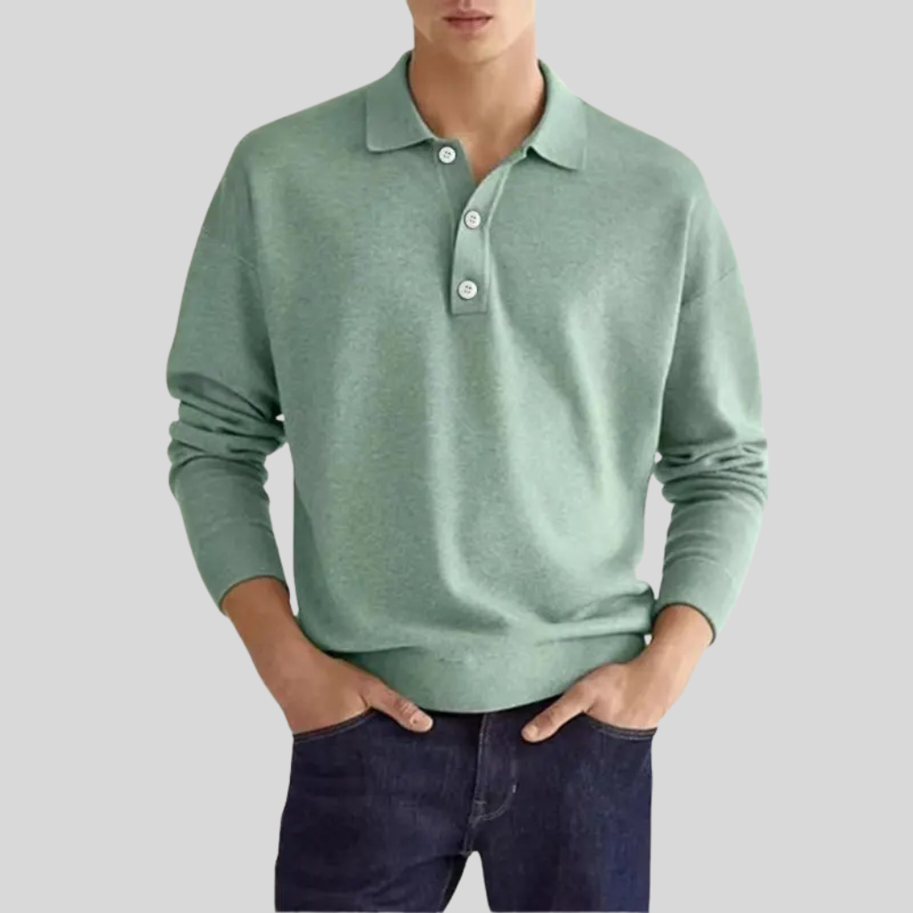 Herre bomuldspoloshirt