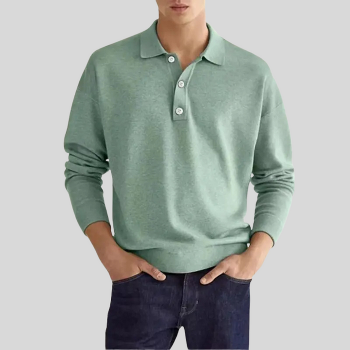 Herre bomuldspoloshirt