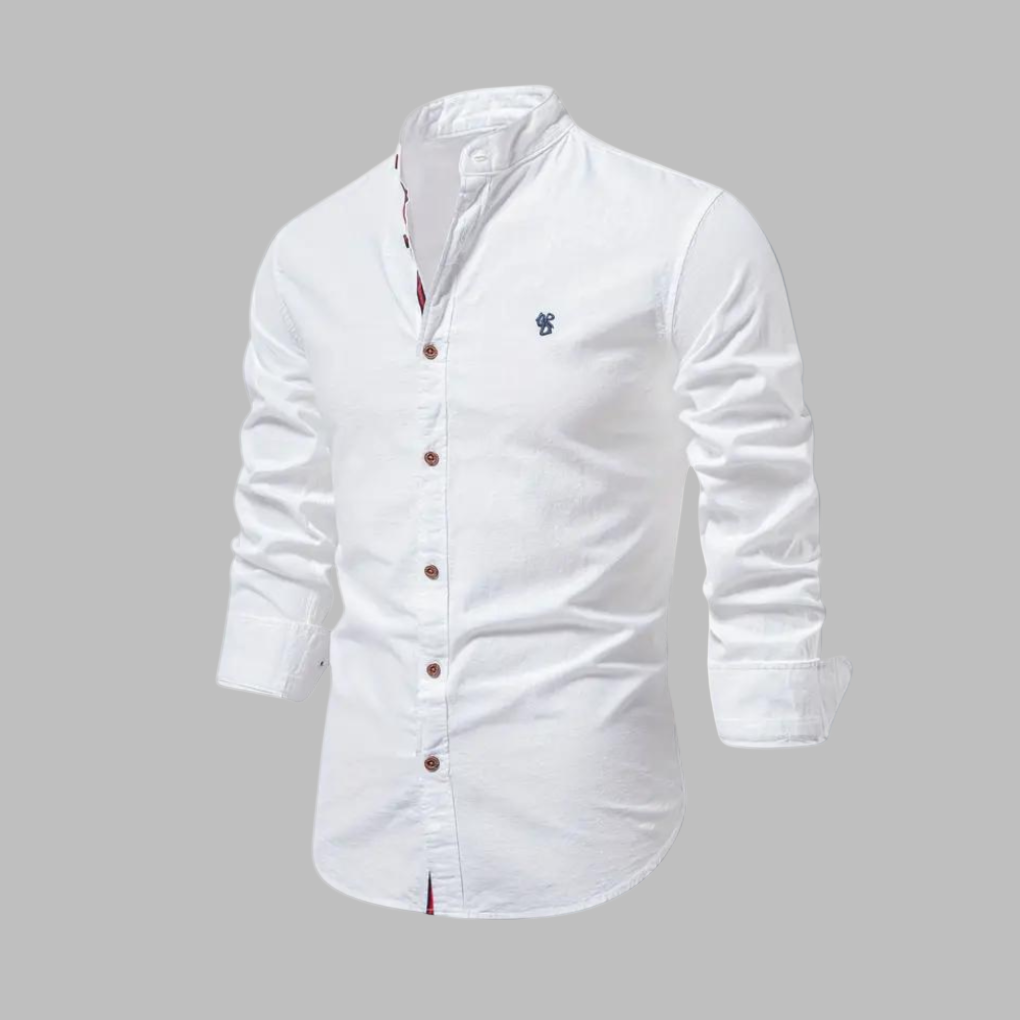 Trendy langærmet poloshirt til mænd