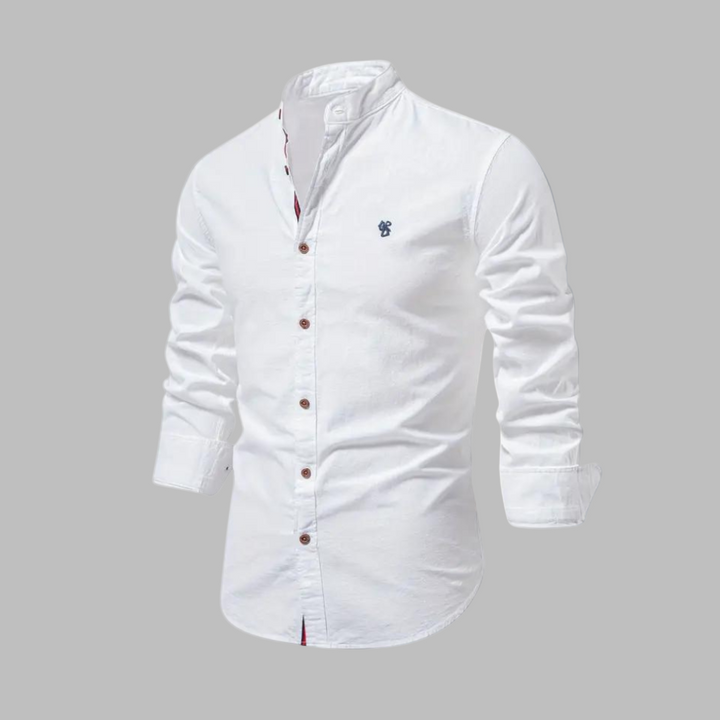 Trendy langærmet poloshirt til mænd