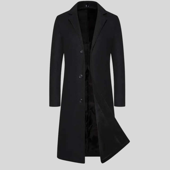 Lang herreoverfrakke – Elegant vinterlag
