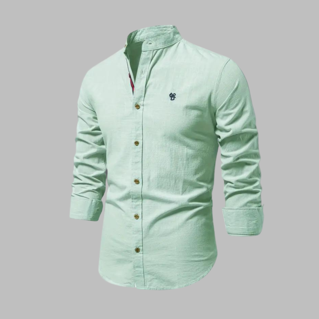 Trendy langærmet poloshirt til mænd