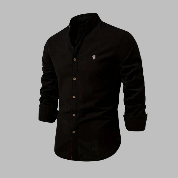 Trendy langærmet poloshirt til mænd