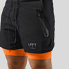 2-i-1 sport- og træningsshorts til mænd
