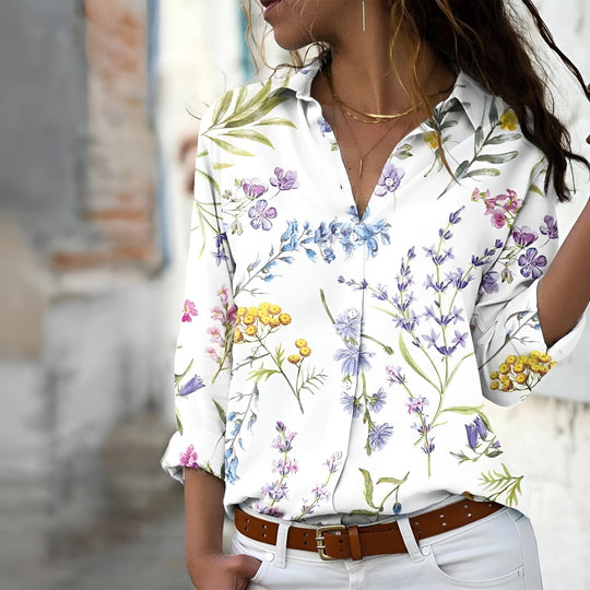 Casual Mønstrede Bluse