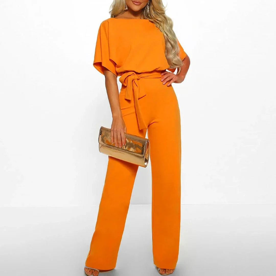 Elegant damejumpsuit med smal talje