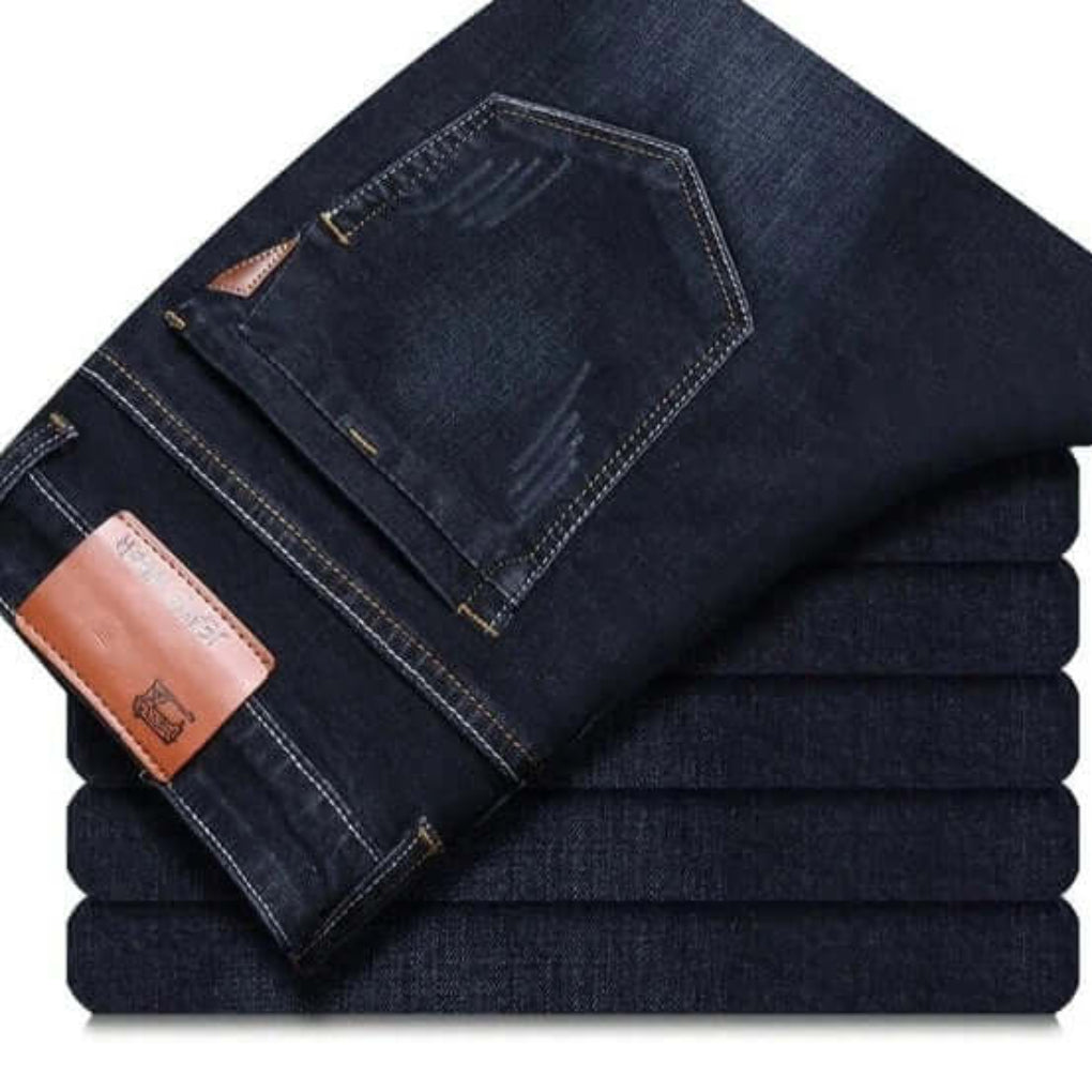 Jeans med lige ben til mænd – slidstærkt denim