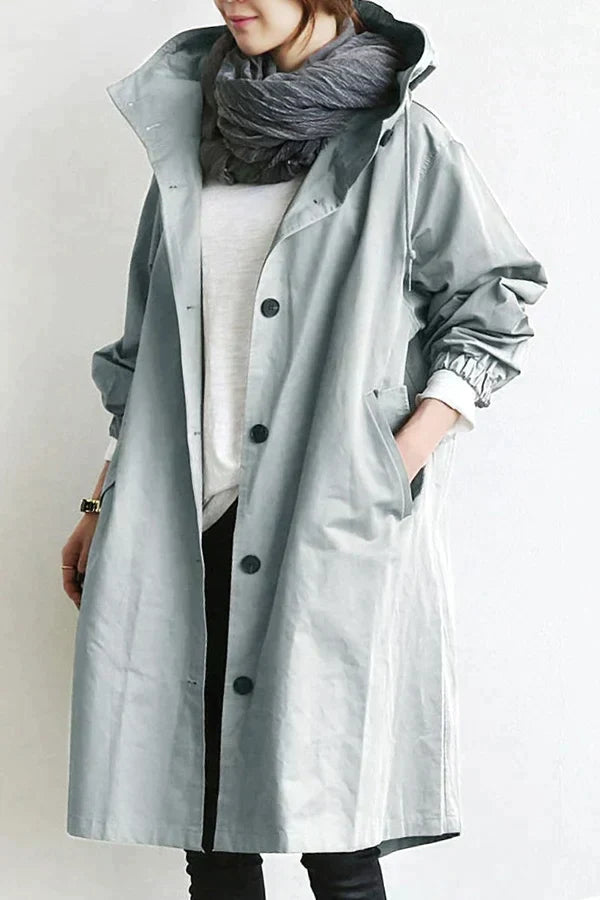 Maris Vandtæt Oversized Mellemlang Trenchcoat