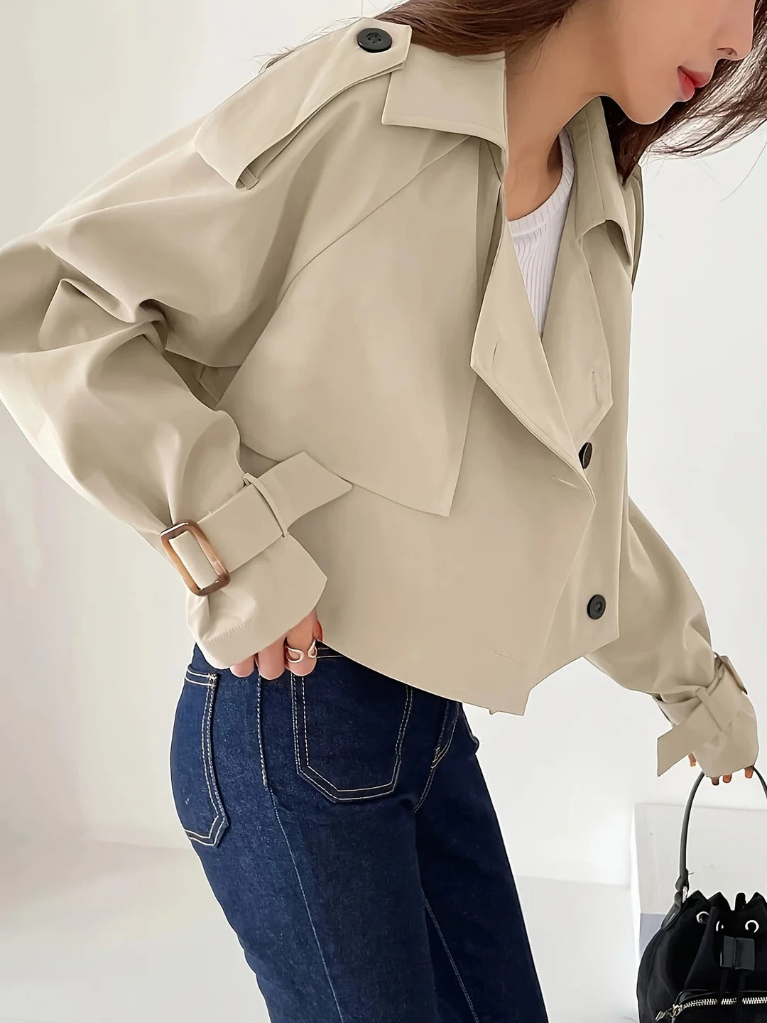 Chic Casual Kort Trenchcoat