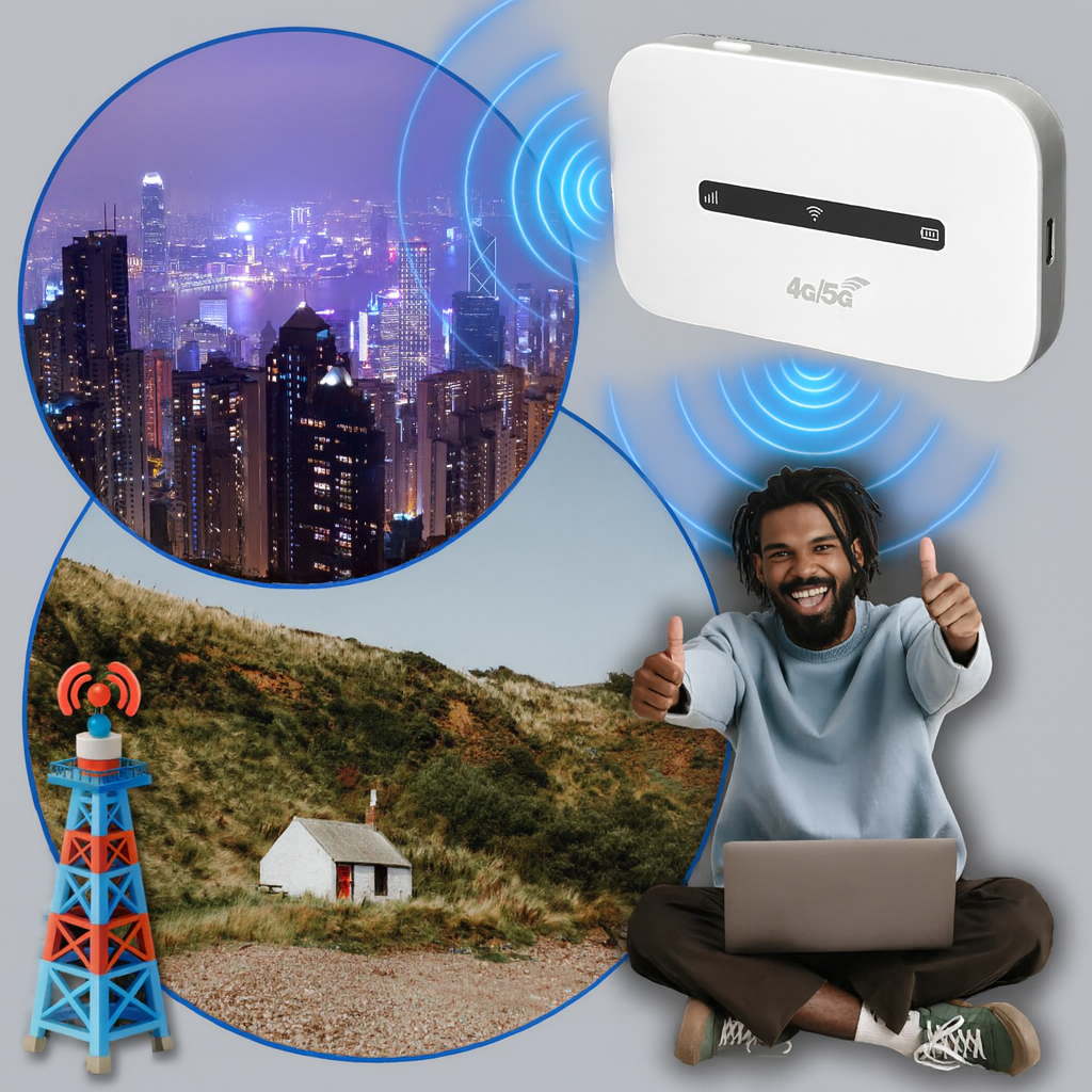 Bærbar Wi-Fi-router – internetadgang på farten
