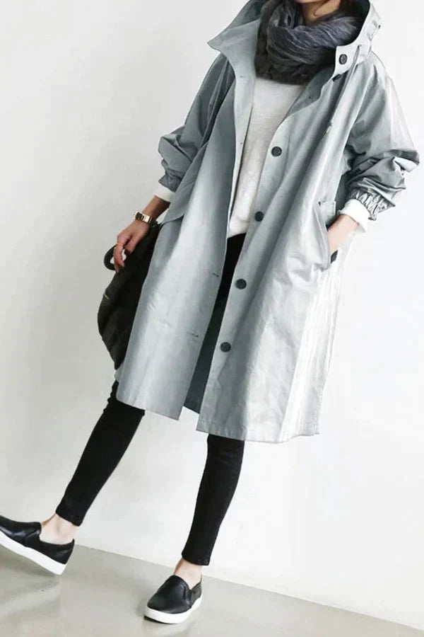 Maris Vandtæt Oversized Mellemlang Trenchcoat