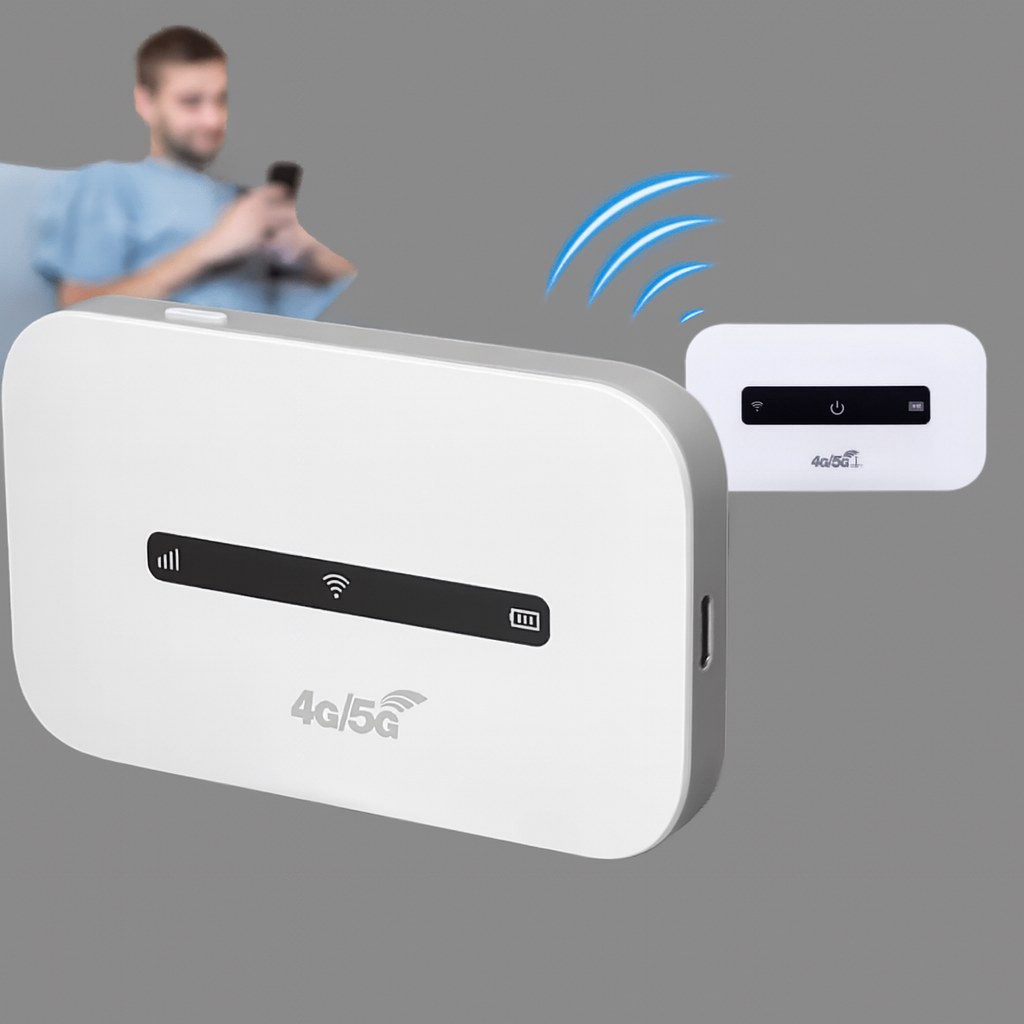 Bærbar Wi-Fi-router – internetadgang på farten