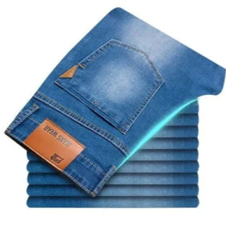 Jeans med lige ben til mænd – slidstærkt denim
