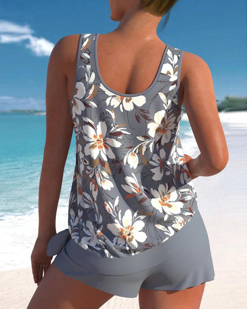 Dame Tankini badedragtsæt med to dele