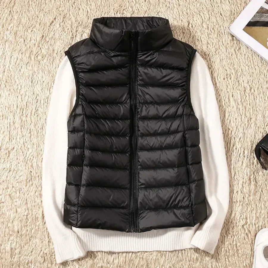 Vindtæt Kvinders Bodywarmer med Lynlås