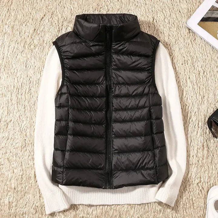 Vindtæt Kvinders Bodywarmer med Lynlås