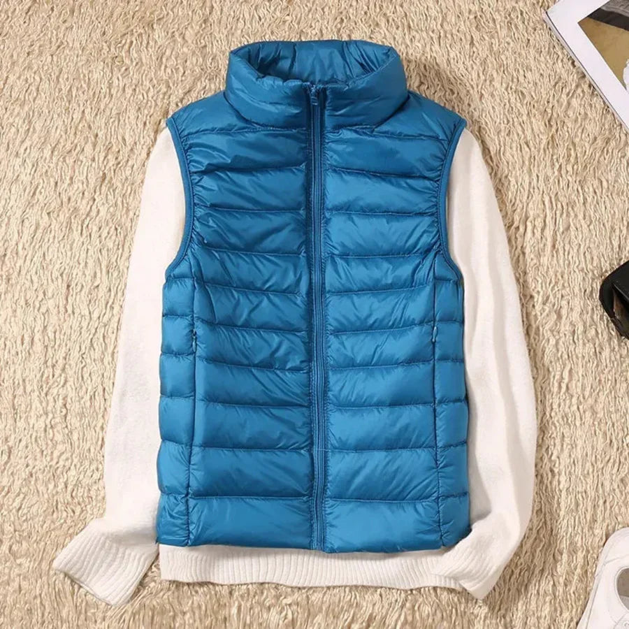 Vindtæt Kvinders Bodywarmer med Lynlås