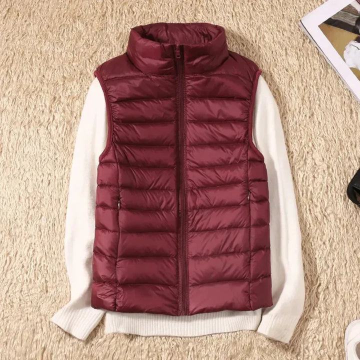 Vindtæt Kvinders Bodywarmer med Lynlås