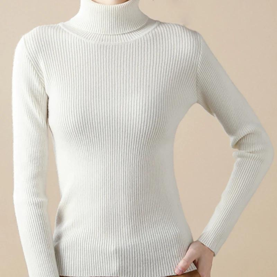 Kita - Blød og Stilfuld Kvinders Cashmere Sweater med Rullekrave-Modiva