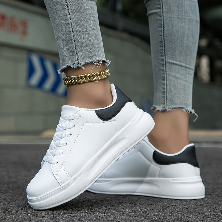 Hvide Læder Sneakers til Kvinder