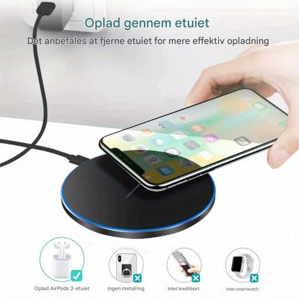 Hurtig trådløs oplader 15W