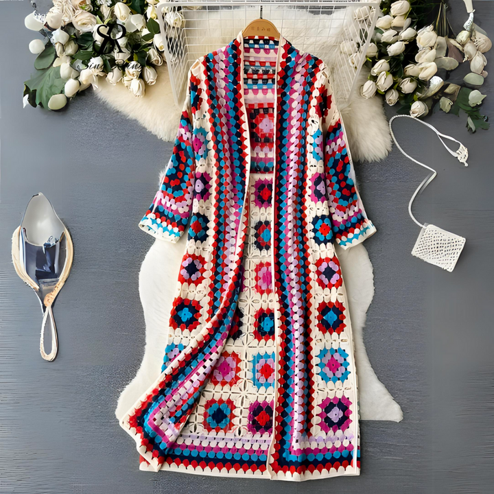 Corrie lang fargerik cardigan